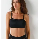 Bandeau podprsenka Paia z mikrovlákna s kosticemi černá 38