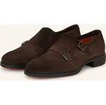 Santoni Pánské Monky S Dvojitou Přezkou Easy, tmavě hnědá, 42,5