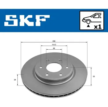 Brzdový kotouč SKF VKBD 81313 V1 Brzdový kotouč (VKBD81313V1)