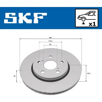 Brzdový kotouč SKF VKBD 81391 V1 Brzdový kotouč (VKBD81391V1)