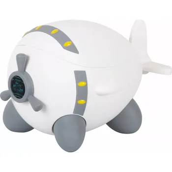 Dětské zboží Nočník ve tvaru letadla FreeON, bílo‑šedý