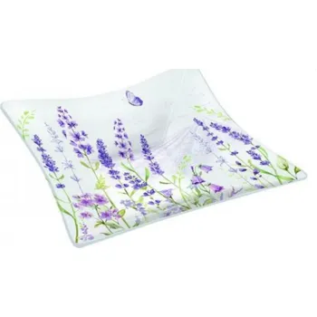 Easy Life, Itálie Easy Life - Skleněná miska LAVENDER FIELD v dárkové krabičce - 200 ml