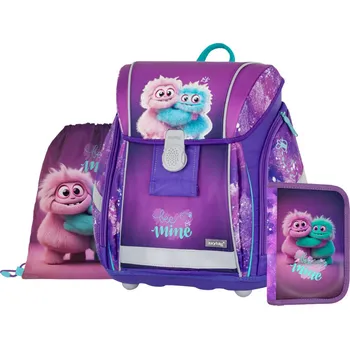Školní batoh OxyBag Školní set 3ks PREMIUM LIGHT Monster