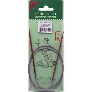 Jehlice ChiaoGoo Fixní Kruhové Bambusové jehlice 80 cm 2,75mm (ChiaoGoo Bamboo Circulars Patina 32" (80 cm) 2,75mm)
