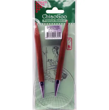 Jehlice ChiaoGoo Otočné 360° Kruhové Bambusové jehlice 80 cm 10mm (ChiaoGoo Bamboo Circulars Patina 32" (80 cm) 10mm)