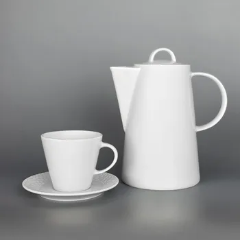 Konvice na čaj Thun 1794 MOSAIC kávová souprava bílá 13 dílná