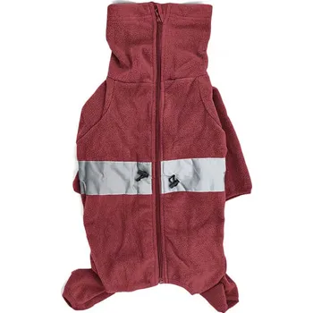 Obleček pro psa Vsepropejska Komfort fleecová kombinéza pro psa Barva: Vínová, Délka zad (cm): 45, Obvod hrudníku: 50 - 58 cm