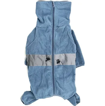 Obleček pro psa Vsepropejska Komfort fleecová kombinéza pro psa Barva: Modrá, Délka zad (cm): 55, Obvod hrudníku: 70 - 78 cm