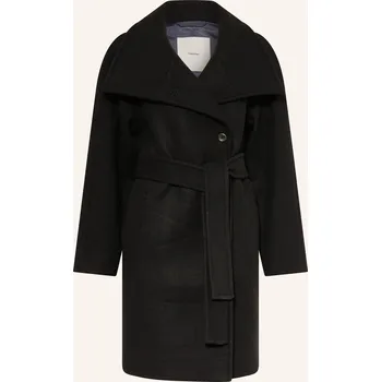Dámský kabát Calvin Klein Dámský Vlněný Kabát, černá, 36