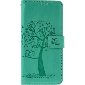 Pouzdro na mobilní telefon Pouzdro Xiaomi Redmi Note 14 knížkové Zelený strom sovičky (kryt neboli obal na Xiaomi Redmi Note 14)