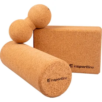 Masážní přístroj Insportline Sada korkových jóga pomůcek