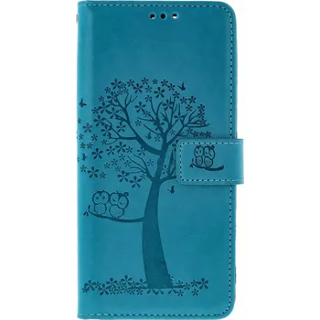 Pouzdro na mobilní telefon Pouzdro Xiaomi Redmi Note 14 knížkové Tyrkysový strom sovičky (kryt neboli obal na Xiaomi Redmi Note 14)