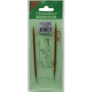 Jehlice ChiaoGoo Otočné 360° Kruhové Bambusové jehlice 100 cm 4mm (ChiaoGoo Bamboo Circulars Patina 40" (100 cm) 4mm)