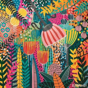 Puzzle Čtvercové puzzle Flowery: Krásná budoucnost 1000 dílků HEYE