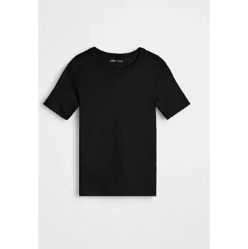 Dámské tričko Sinsay - Bavlněné tričko Basic - černá - 647EU-99X - 647EU-99X-L