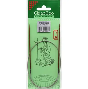 Jehlice ChiaoGoo Fixní Kruhové Bambusové jehlice 60 cm 2,25mm (ChiaoGoo Bamboo Circulars Patina 24" (60 cm) 2,25mm)