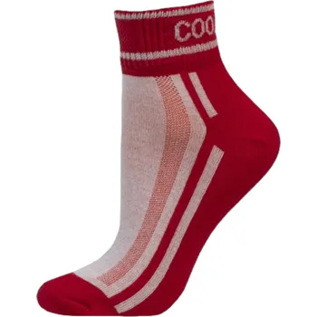 Snížené thermo ponožky s aktivním stříbrem červené, Velikost: 35 - 37 (3 - 4), Barva: Červená