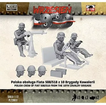 Plastikový model First To Fight 1/72 Fiat 508/518 - Polish Crew 10th Cavalry Brig.