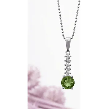 Přívěsek Vltavín přívěsek se Zirkony 1,55 g