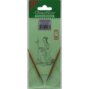 Jehlice ChiaoGoo Otočné 360° Kruhové Bambusové jehlice 40 cm 3,5mm (ChiaoGoo Bamboo Circulars Patina 16" (40 cm) 3,5mm)