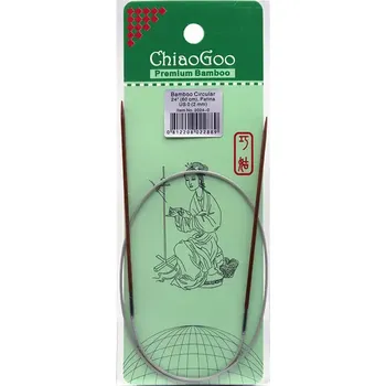 Jehlice ChiaoGoo Fixní Kruhové Bambusové jehlice 60 cm 2mm (ChiaoGoo Bamboo Circulars Patina 24" (60 cm) 2mm)