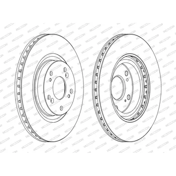 Brzdový kotouč Brzdový kotouč FERODO DDF1596C