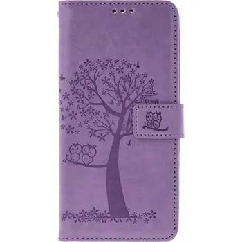 Pouzdro na mobilní telefon Pouzdro Xiaomi Redmi 15C knížkové Světle fialový strom sovičky (kryt neboli obal na Xiaomi Redmi 15C)
