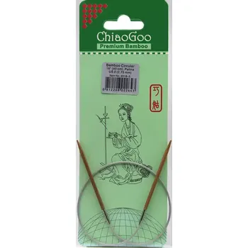 Nástroj na niť a příze ChiaoGoo Fixní Kruhové Bambusové jehlice 40 cm 2,75mm (ChiaoGoo Bamboo Circulars Patina 16" (40 cm) 2,75mm)