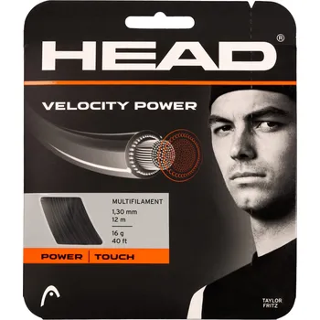 Struna na výplet tenisové rakety Tenisový výplet Head Velocity MLT Power Set Black 1.25 mm