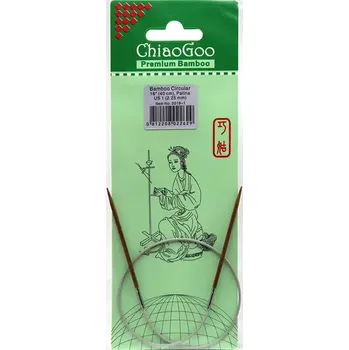 Jehlice ChiaoGoo Fixní Kruhové Bambusové jehlice 40 cm 2,25mm (ChiaoGoo Bamboo Circulars Patina 16" (40 cm) 2,25mm)