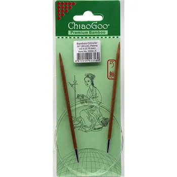 Jehlice ChiaoGoo Otočné 360° Kruhové Bambusové jehlice 80 cm 3,75mm (ChiaoGoo Bamboo Circulars Patina 32" (80 cm) 3,75mm)