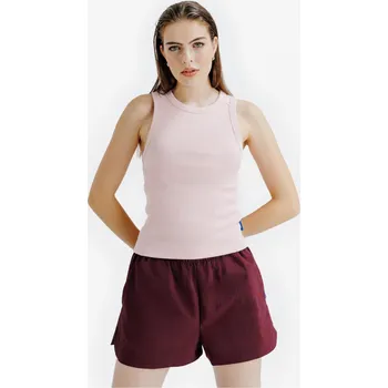 Pánská móda DECATHLON Dámské vroubkované tílko Elementals M RŮŽOVÁ