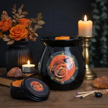 Aroma lampa Aromalampa fantasy Oranžový drak - Anne Stokes