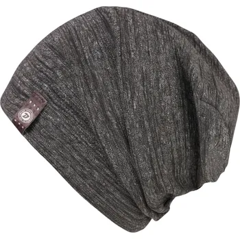 Čepice DĚTSKÁ ČEPICE Alan tmavě šedý melír Dráče