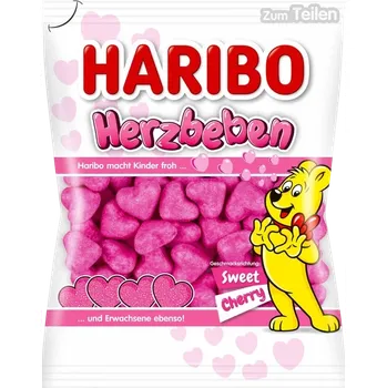 Bonbon Haribo želé bonbony Herzbeben Třešňové 160g