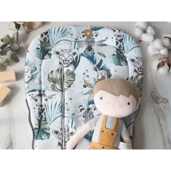 2. jakost | Podložka do kočárku prodloužená (Safari, šedý fleece)