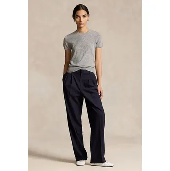 Vlněné kalhoty Polo Ralph Lauren WSTN PT 211891071 námořnická modř 59X, vel. 32