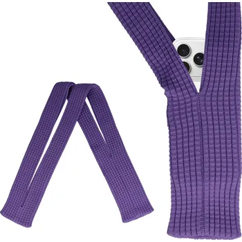 Kabelka Popruh s kapsou - fialový