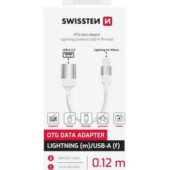 SWISSTEN 73501218 USB A /Lightn. 0,12M