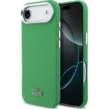 Pouzdro na mobilní telefon Zadní kryt Lacoste Iconic Petit Pique Metal Logo MagSafe pro iPhone Air Green