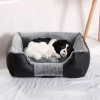 Pelíšek pro psa Pelíšek pro psa / kočku XL - Kožíšek - šedo-černý