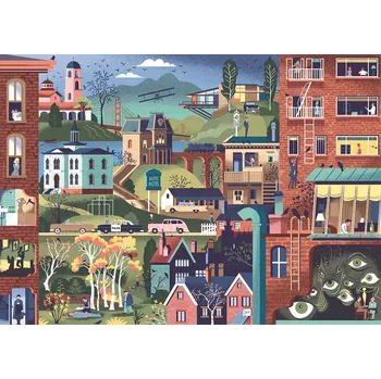 Puzzle Heye Filmy Alfreda Hitchcocka 1000 dílků