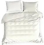 Saténové povlečení 160x200 Nova krémové jednobarevné Eurofirany 225478832