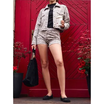 Sinsay - Džínové kraťasy - béžová - 758DB-08J - 758DB-08J-38-1