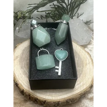 Souprava šperků Exkluzivní sada zelený avanturín