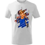 Dětské tričko s vlastním anime portrétem z fotky Barva: Bílá, Velikost: 158 cm / 12 let