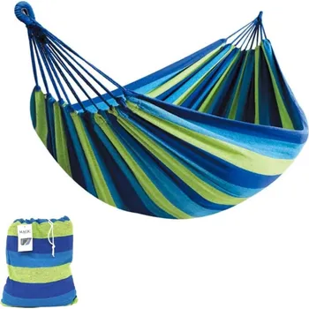 Houpací síť R2Invest Hamaka Comfort houpací síť zelenomodrá velikost: 200x100cm