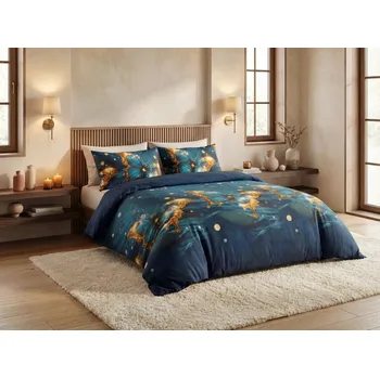 Povlečení Povlečení z mikrovlákna MYSTIC BUTTERFLY modré Rozměr povlečení: 70 x 80 cm | 140 x 200 cm