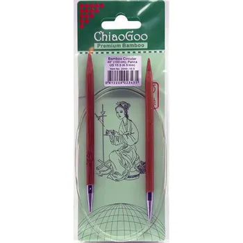 ChiaoGoo Otočné 360° Kruhové Bambusové jehlice 100 cm 6,5mm (ChiaoGoo Bamboo Circulars Patina 40" (100 cm) 6,5mm)