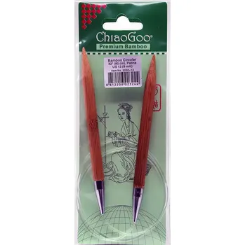 Jehlice ChiaoGoo Otočné 360° Kruhové Bambusové jehlice 80 cm 9mm (ChiaoGoo Bamboo Circulars Patina 32" (80 cm) 9mm)